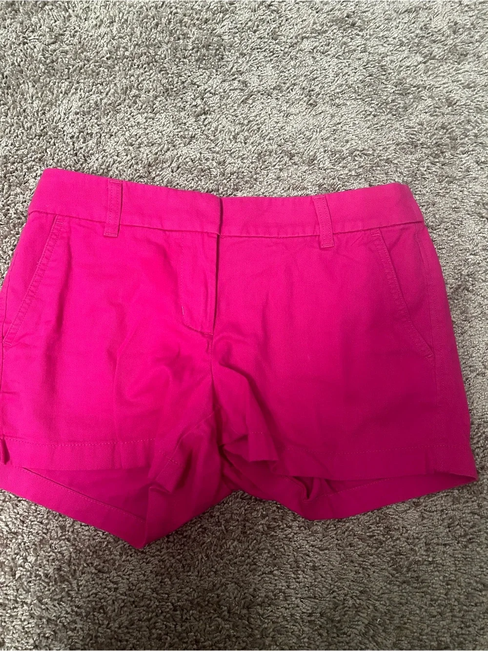 J. Crew Hot Pink Chino Shorts